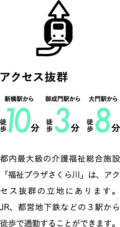 アクセス抜群 新橋駅から徒歩10分 御成門駅から徒歩3分 大門駅から徒歩8分